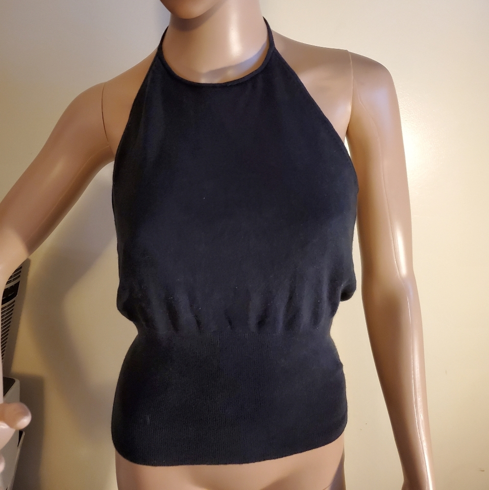 Halter sweater top